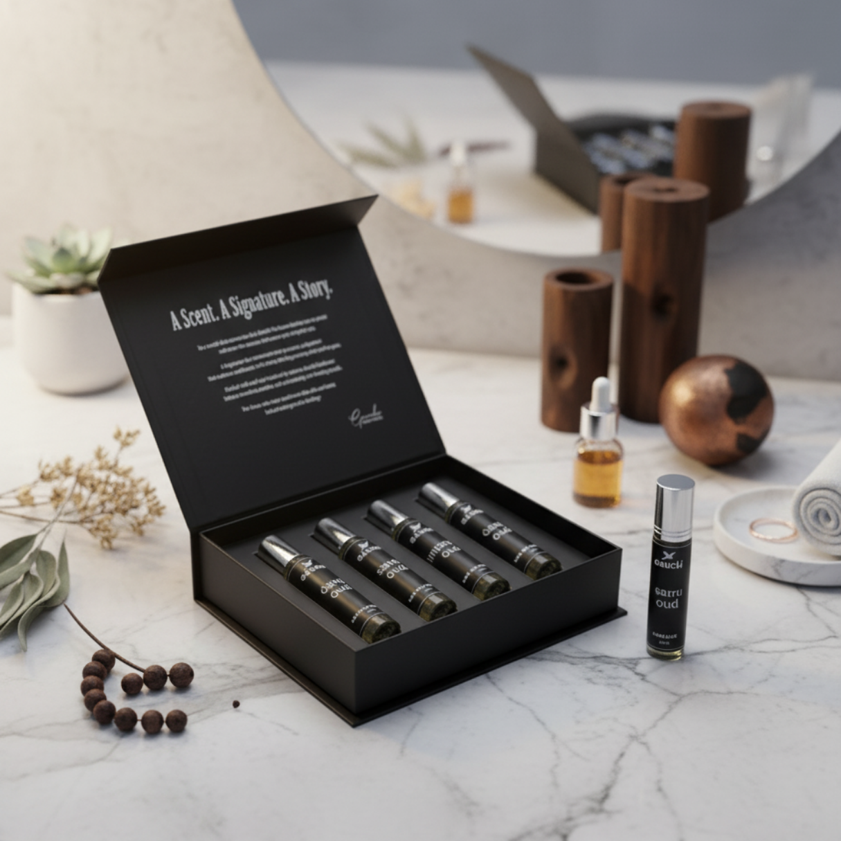 Luxury Oud Experience Perfume Set - 4 x 15ml